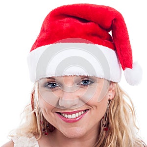 Happy Christmas woman face