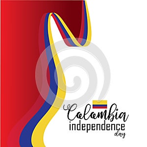 Happy Colombia Independence Day vector