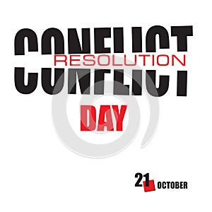 Happy Conflict Resolution Day