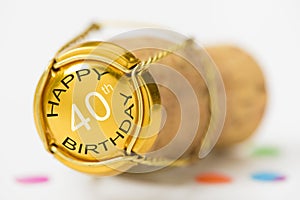Happy congratulations to the 40th birthday