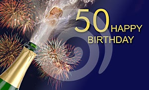 Happy congratulations  to the 50th birthday