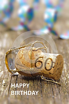 Happy congratulations to the 60th birthday