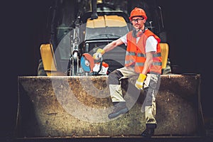 Happy Construction Worker.