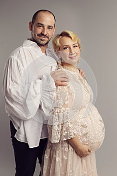 Happy couple expecting a baby