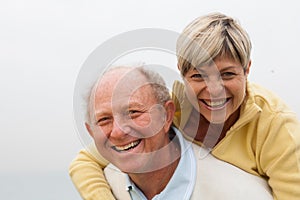 Happy couple having fun on outdoor