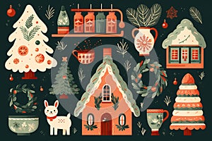 happy cozy Christmas background