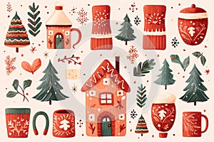 happy cozy Christmas background