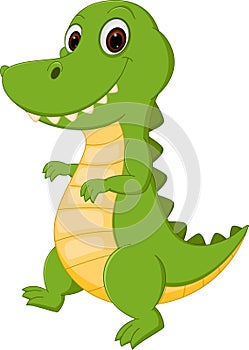 Happy crocodile cartoon