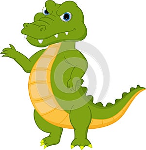 Happy crocodile cartoon