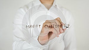 Happy Customers, Written on Glass photo