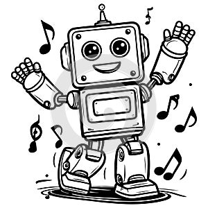 Happy Dancing Robot Fun