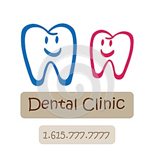 Happy Dental clinic logo