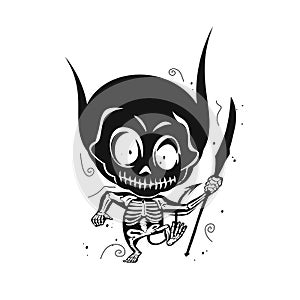 Happy devil vector illustrtation design.