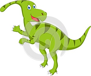 Happy dinosaur cartoon