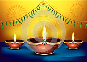 Happy diwali celebration background