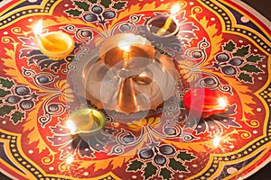 Happy Diwali - Diya lamps