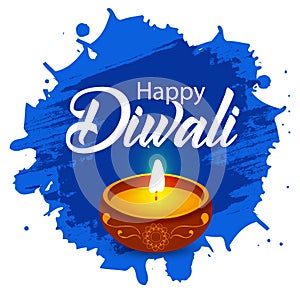 Happy Diwali poster, header, banner or greeting card design