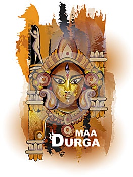 Happy Durga Puja India festival holiday background