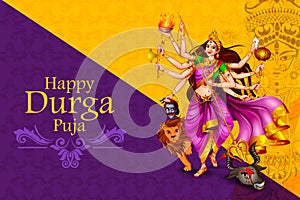 Happy Durga Puja India festival holiday background