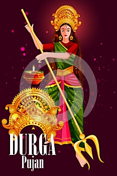 Happy Durga Puja India festival holiday background