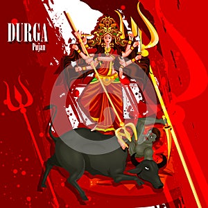 Happy Durga Puja India festival holiday background