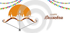 Happy Dussehra background showing festival of India