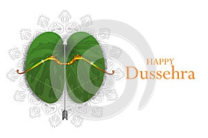 Happy Dussehra background showing festival of India