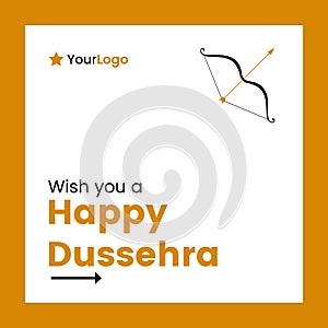 Happy Dussehra Banner Design