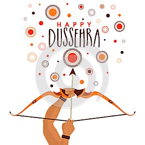 Happy Dussehra celebration background.