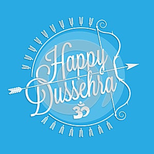 Happy Dussehra lettering photo