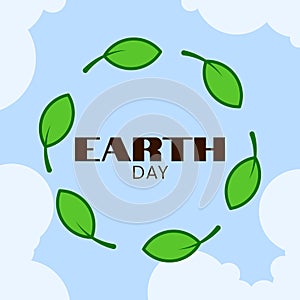 Happy Earth Day Card Vector Illustration Earth Day Poster Vector Concept April 22 Save Earth Vector Global Warming