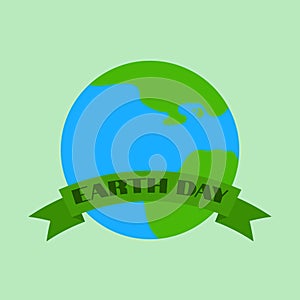 Happy Earth Day Card Vector Illustration Earth Day Poster Vector Concept April 22 Save Earth Vector Global Warming