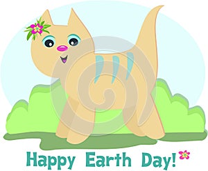 Happy Earth Day Cat