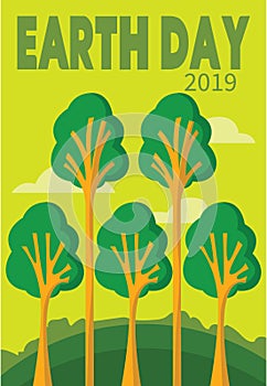 Happy earth day greeting card 22 april save earth