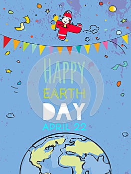 Happy Earth day poster