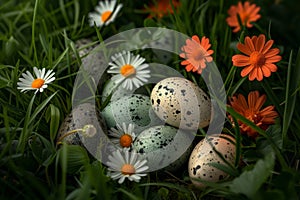 Happy easter 3d modeling Eggs Easter Basket. White tomb Bunny Egg scavenger hunt. eggplant background wallpaper