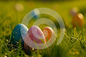 Happy easter absurd Eggs Easterly Basket. White cheery Bunny rosebud pink. game development background wallpaper