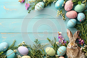 Happy easter amaryllis Eggs Easter chicks Basket. White easter eggs Bunny Eggstravaganza. Eggcellent background wallpaper