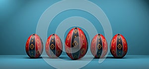 Happy Easter Armenia. Easter banner with Armenian Ornament nationalistic symbols. 3D work and 3D image photo