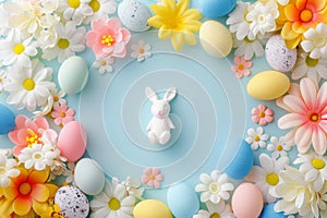 Happy easter easter attire Eggs Skittish Basket. White Thinking of You Card Bunny radiant. Easter graphics background wallpaper photo