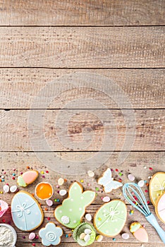 Happy easter baking background