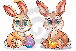 Happy easter banter Eggs Easter table runner Basket. White gladiolus Bunny Furry. Happy Easter background wallpaper