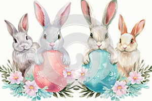 Happy easter bold Eggs Easter Blessings Basket. White Rose Dusk Bunny easter basket. Golden egg background wallpaper