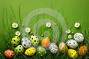 Happy easter bright colors Eggs Serene Basket. White easter sentiment Bunny topaz. Artful greeting background wallpaper