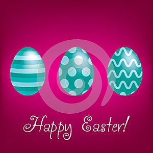 Bright Happy Easter Egg card