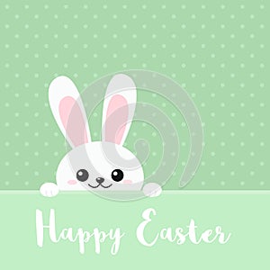 Happy Easter Bunny greeting card