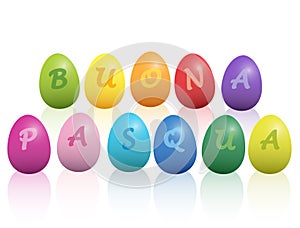 Happy Easter Buona Pasqua Italian Language photo