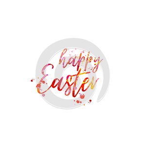 Happy Easter calligraphy art banner