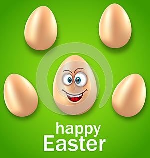 Happy Easter Card with Crazy Egg, Humor Invitation