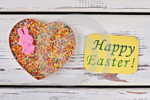 Happy Easter card, sprinkle dots.